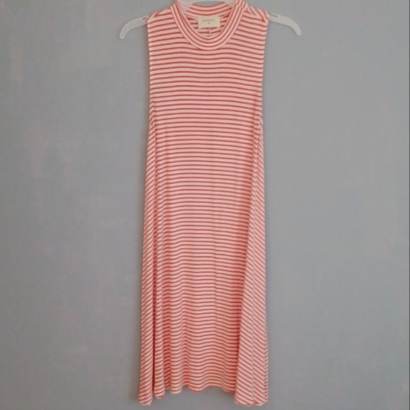 NWOT Everly Striped Mockneck Midi Dress - Picture 3 of 5